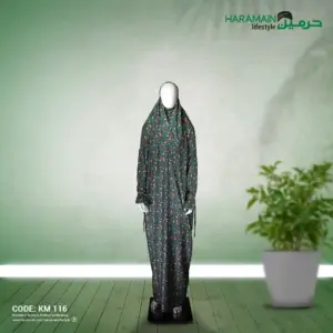 Luxury Printed Khimar for Salah & Everyday Modesty KM 116