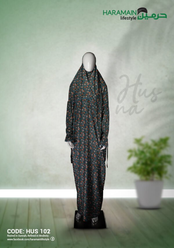 Husna Luxury Printed Khimar for Salah & Everyday Modesty- HUS 102