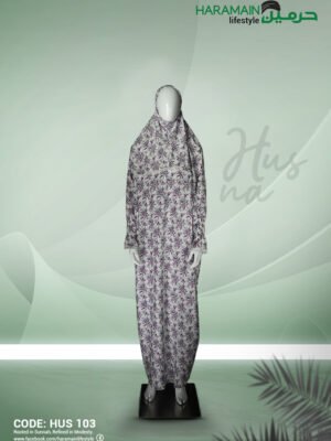 Husna Luxury Printed Khimar for Salah & Everyday Modesty- HUS 103