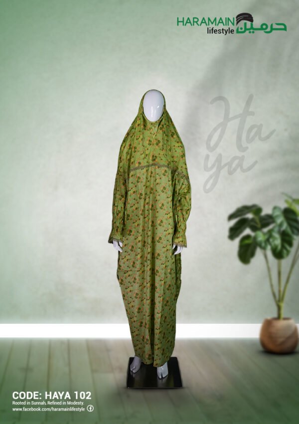 Haya Premium Cotton Salah Khimar with Lace Detailing – HAYA 102