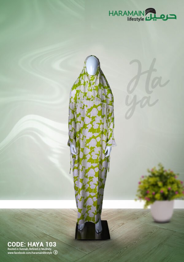 Haya Premium Cotton Salah Khimar with Lace Detailing – HAYA 103
