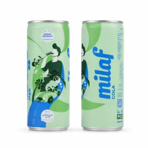 Milaf Cola With Dates Extract Carbonated Drink 240ml